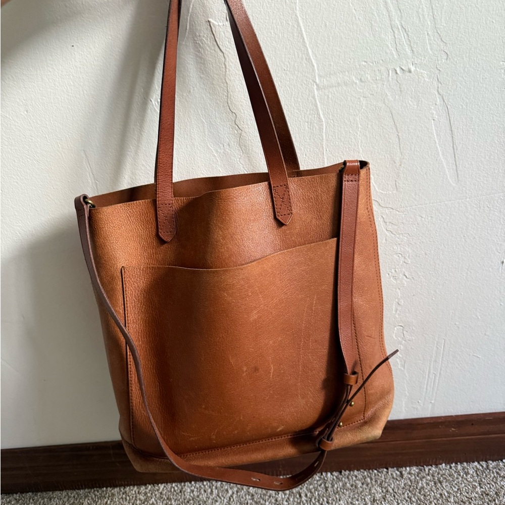 Madewell Medium Transport Leather Tote Bag